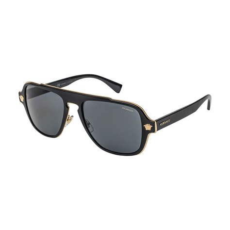 versace mens sunglasses black frame|Versace polarized sunglasses for men.